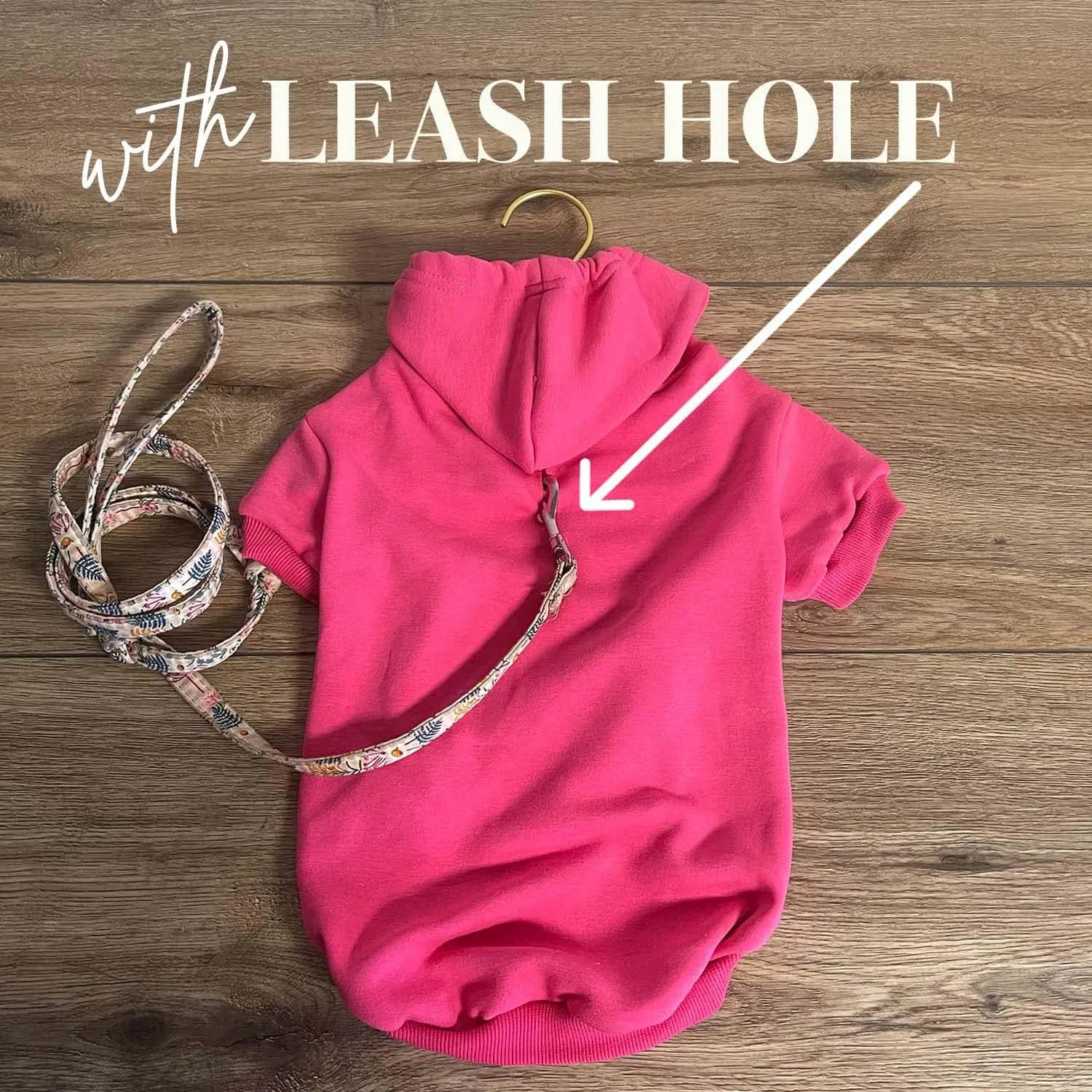 We Do Too Wedding Engagement Announcement Dog Hoodie Fleece Lined Pullover Sweatshirt with Leash Hole (Royal Blue, 4X-Large 81)